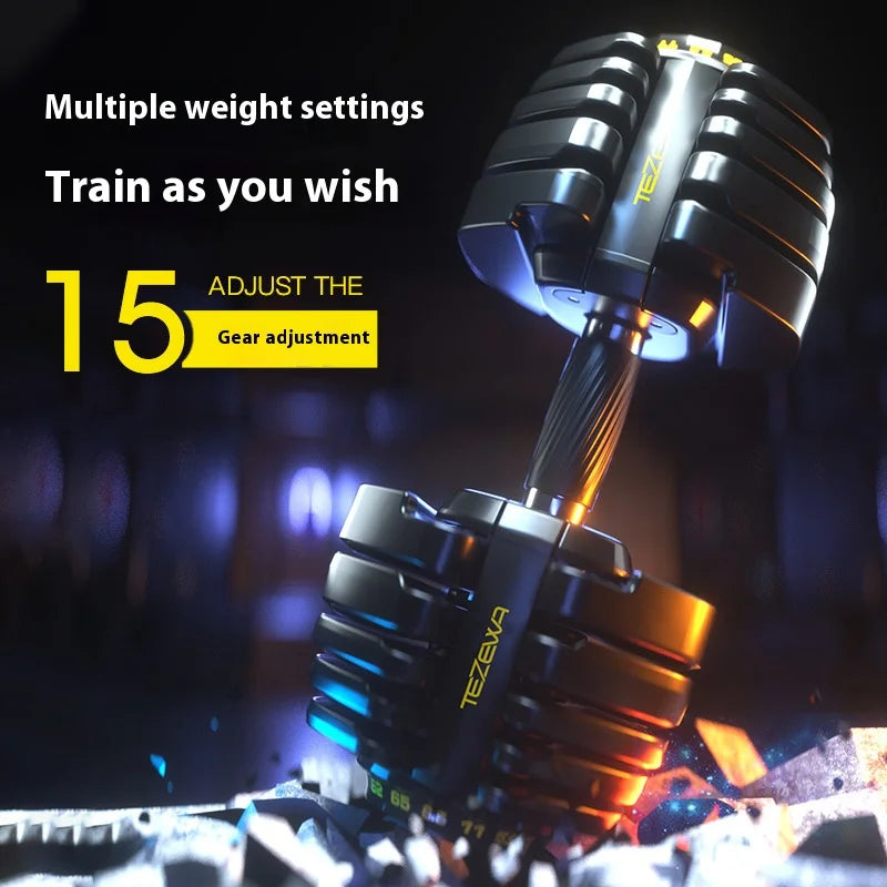 Pro-Grade Steel Adjustable Dumbbells
