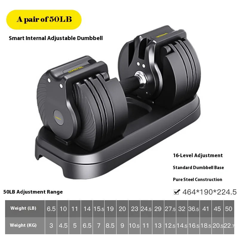 Pro-Grade Steel Adjustable Dumbbells
