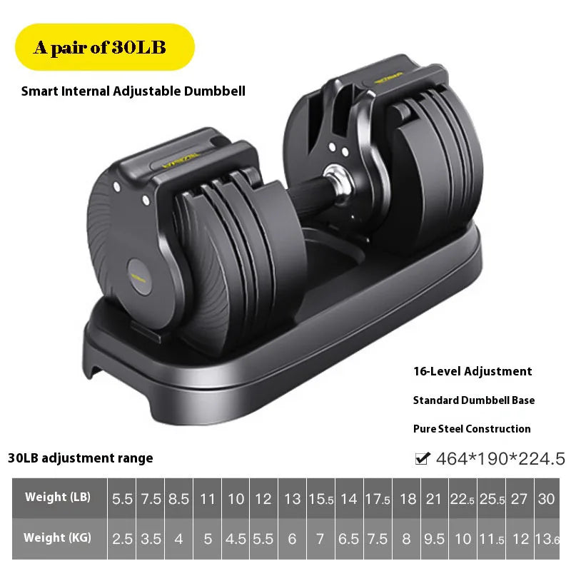 Pro-Grade Steel Adjustable Dumbbells